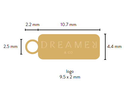 Dreamer & Co Rectangle Tag