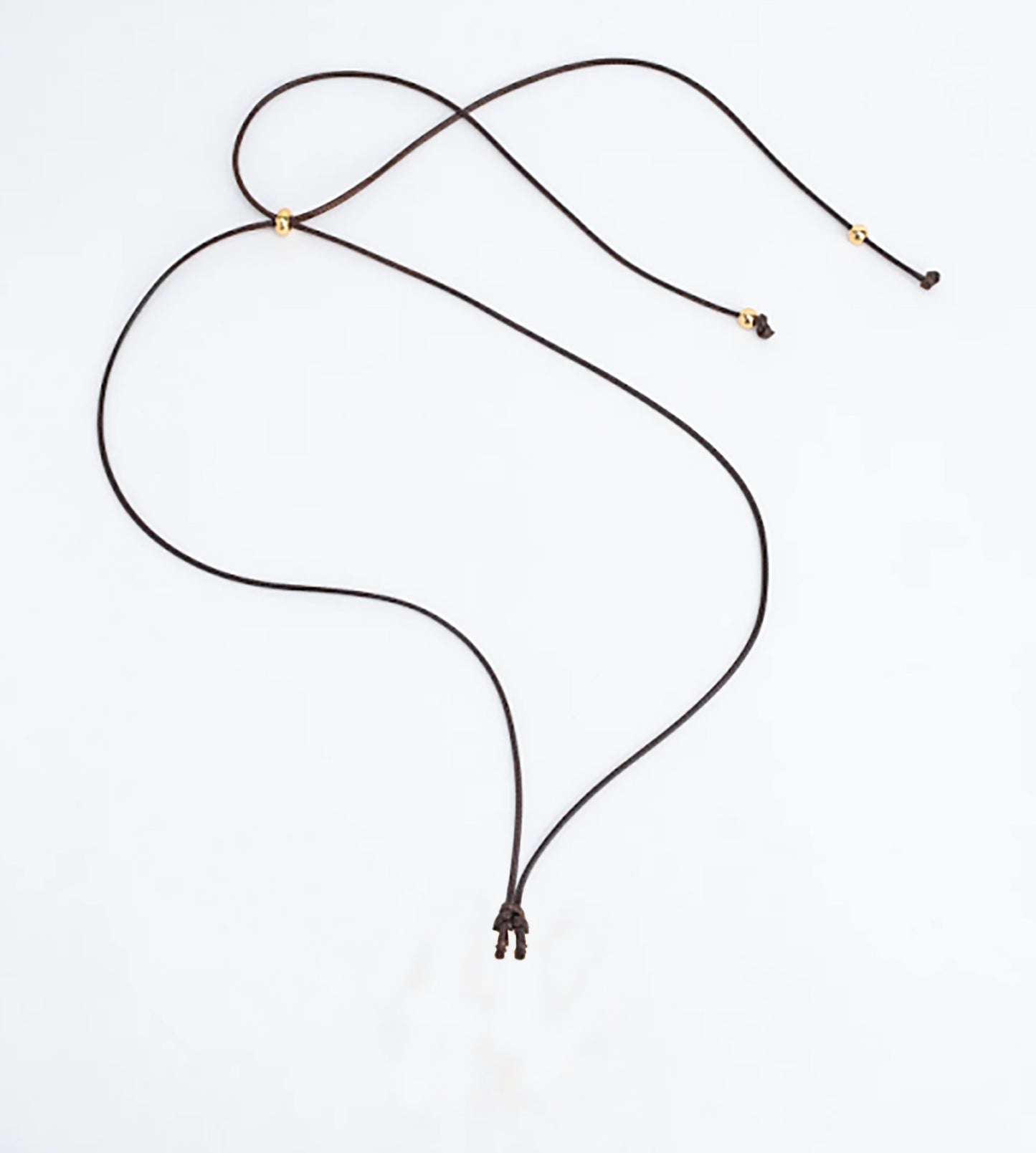 wax cord only with an adjustable closure (no pendant). 42 inches
