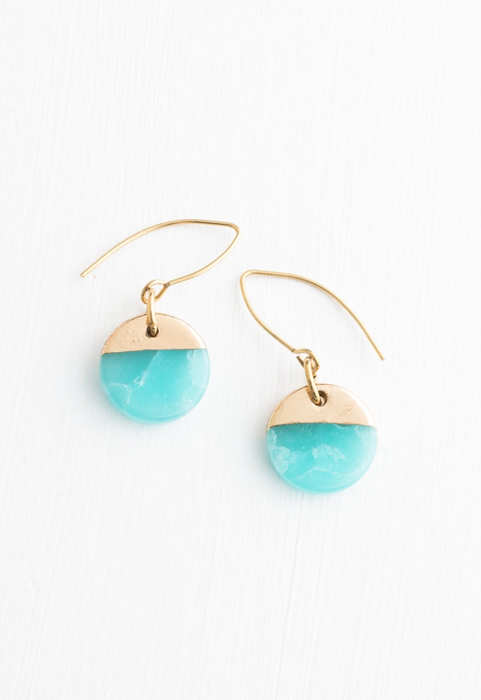 Refresh Earrings in Aqua