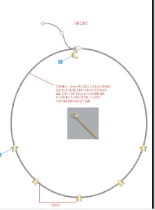 STAR STATION NECKLACE-Gold