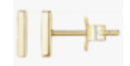 Gold Bar Stud
