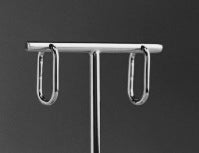 20 x 14mm earrings-silver