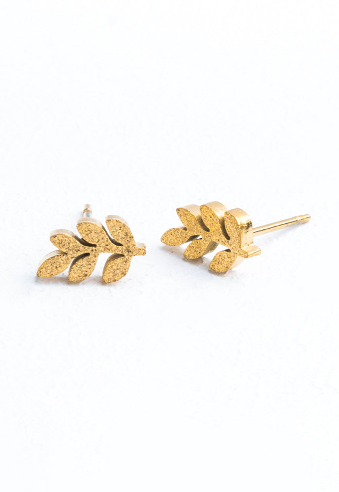 Frosted Rowen Stud Earrings