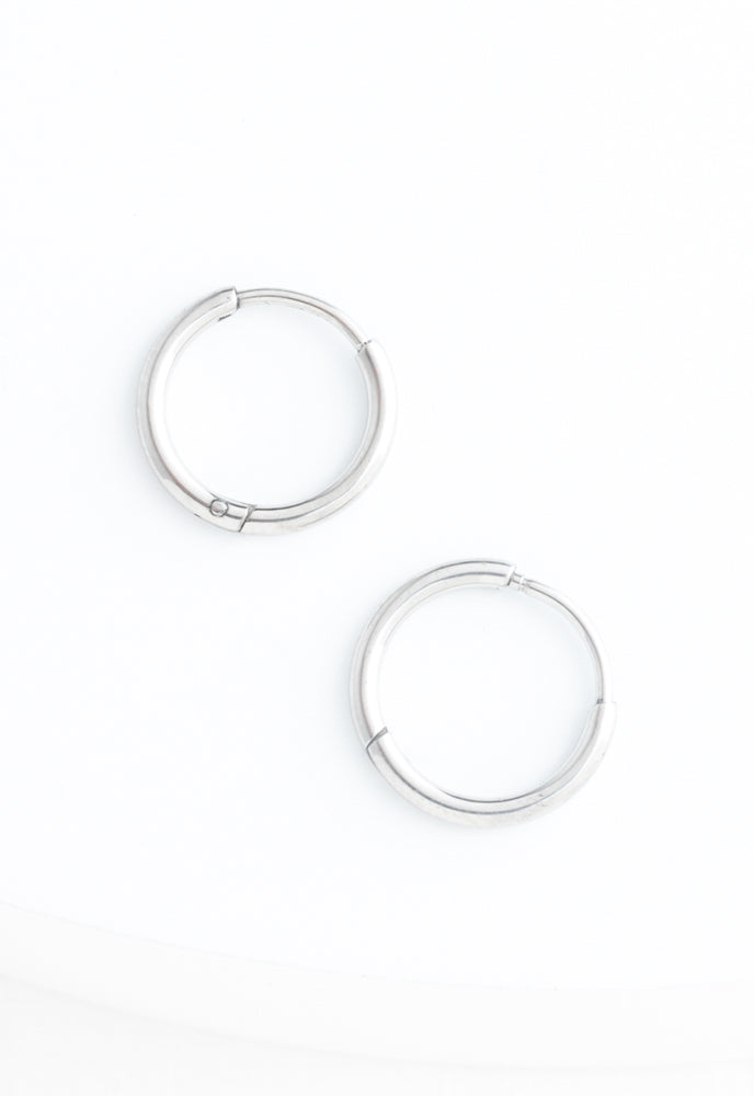 Essential Mini Hoops in Silver