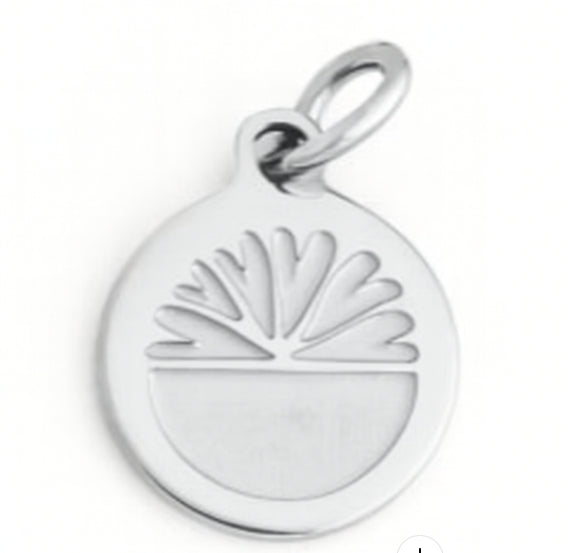 Noonday Logo Metal Tag, Silver