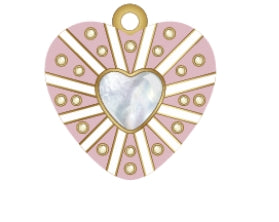 Enamel Locket Pendant Necklace-B