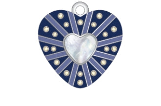 Enamel Locket Pendant Necklace-C