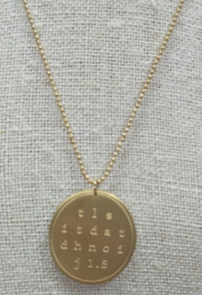 Light pendant necklace John 1:5