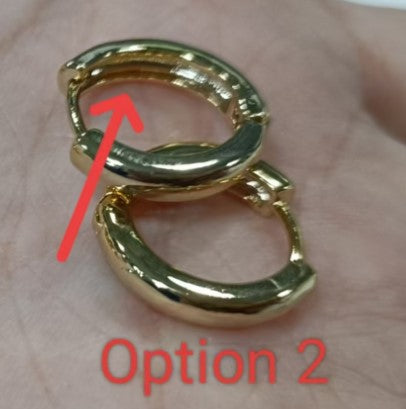 Ear Hoops Gold 16mm