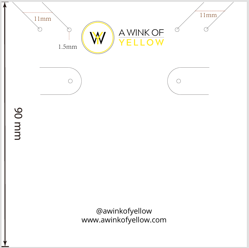 3.5 * 3.5inches packing card