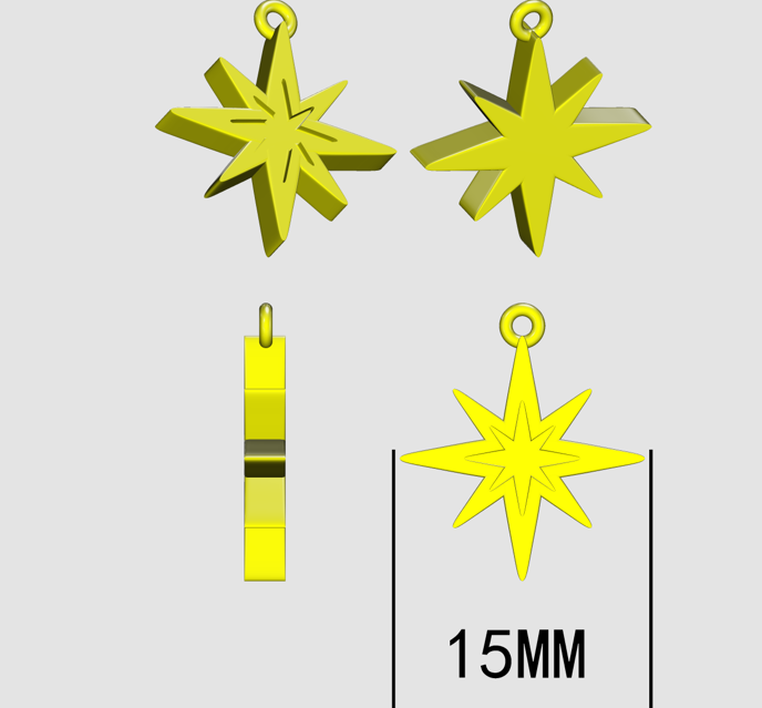 ND6576- MOP North Star Necklace