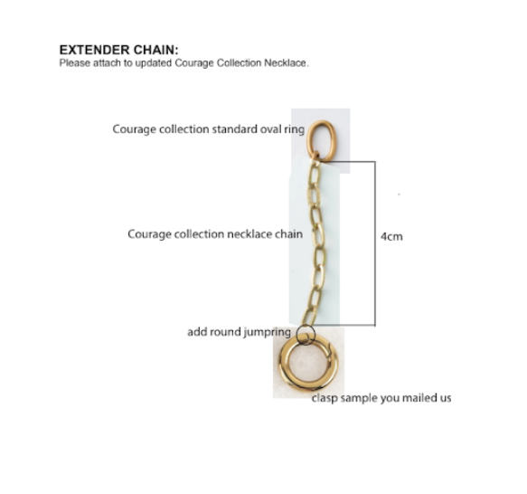 ND6566-Courage Collection Chain/Extender Piece