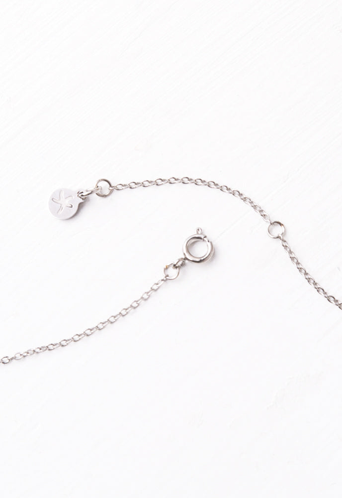 Evelyn Silver Drop Necklace