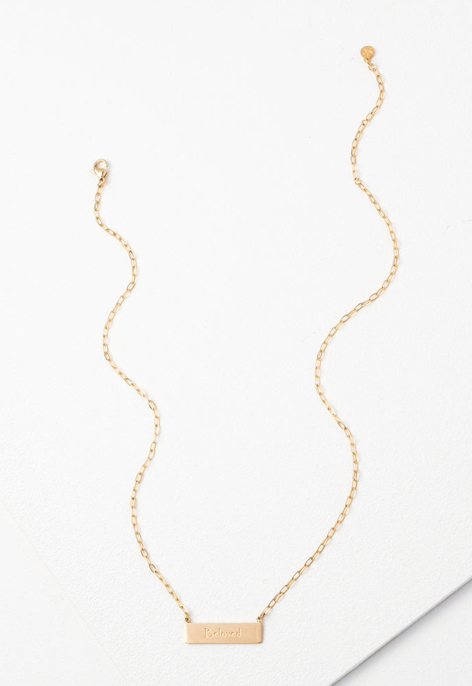 Beloved Gold Bar Necklace