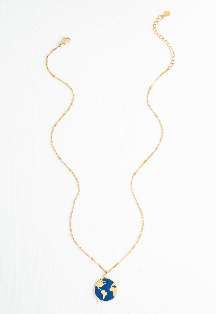 Wander Necklace in Cobalt Blue