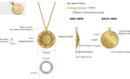 Compass Pendant Necklace