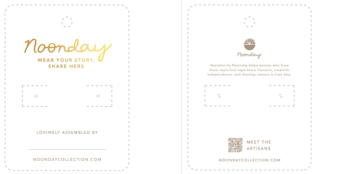 Noonday Earring Card