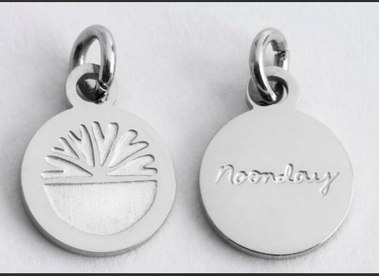 Noonday Logo Metal Tag, Silver