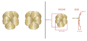 PANSY STATEMENT STUD