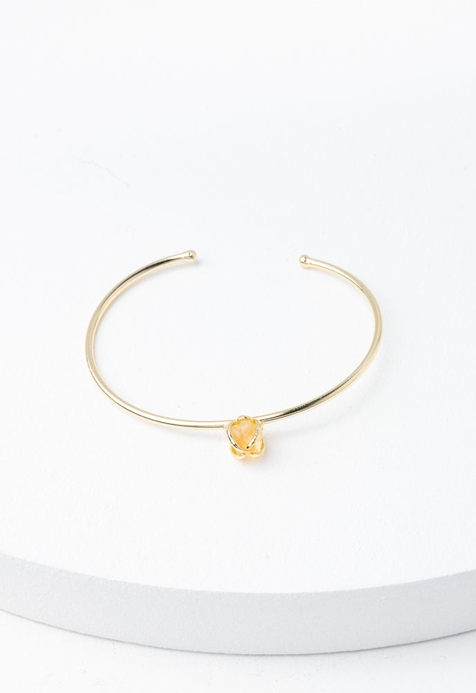 Shine Single-Stone Cuff in Dawn