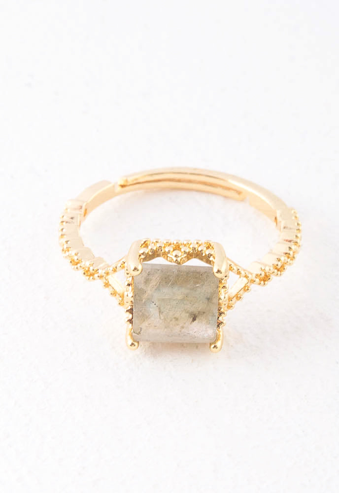 Adorned Ring in Reflective Shimmer