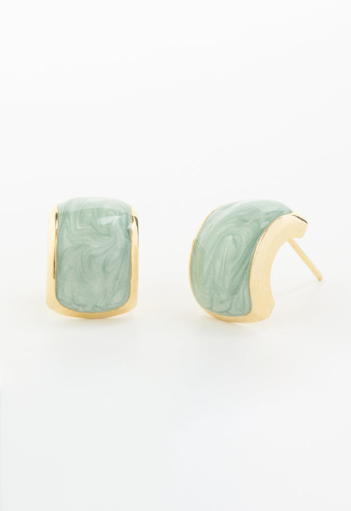 Ripple Earrings in Sage