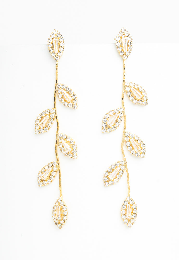 Enchanted Garden Leaf Drop Earrings