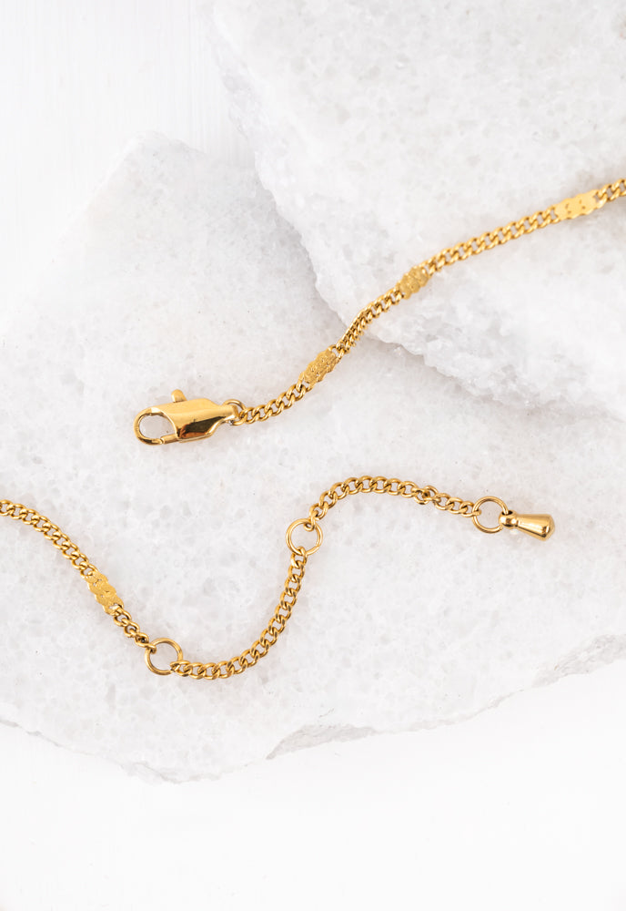 Pearl Encrusted Cross Pendant Necklace