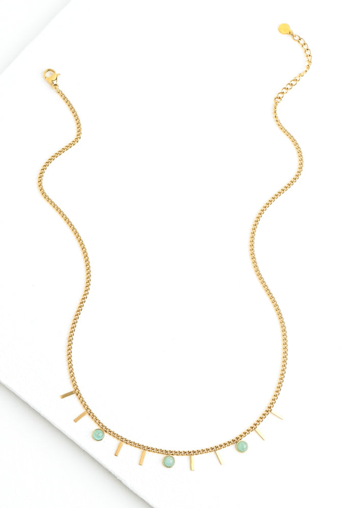 Helio Necklace in Sage
