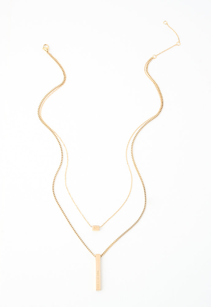 Double necklace-gold