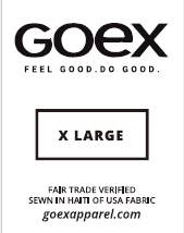 Tear Away Neck Label-UNISEX-XL