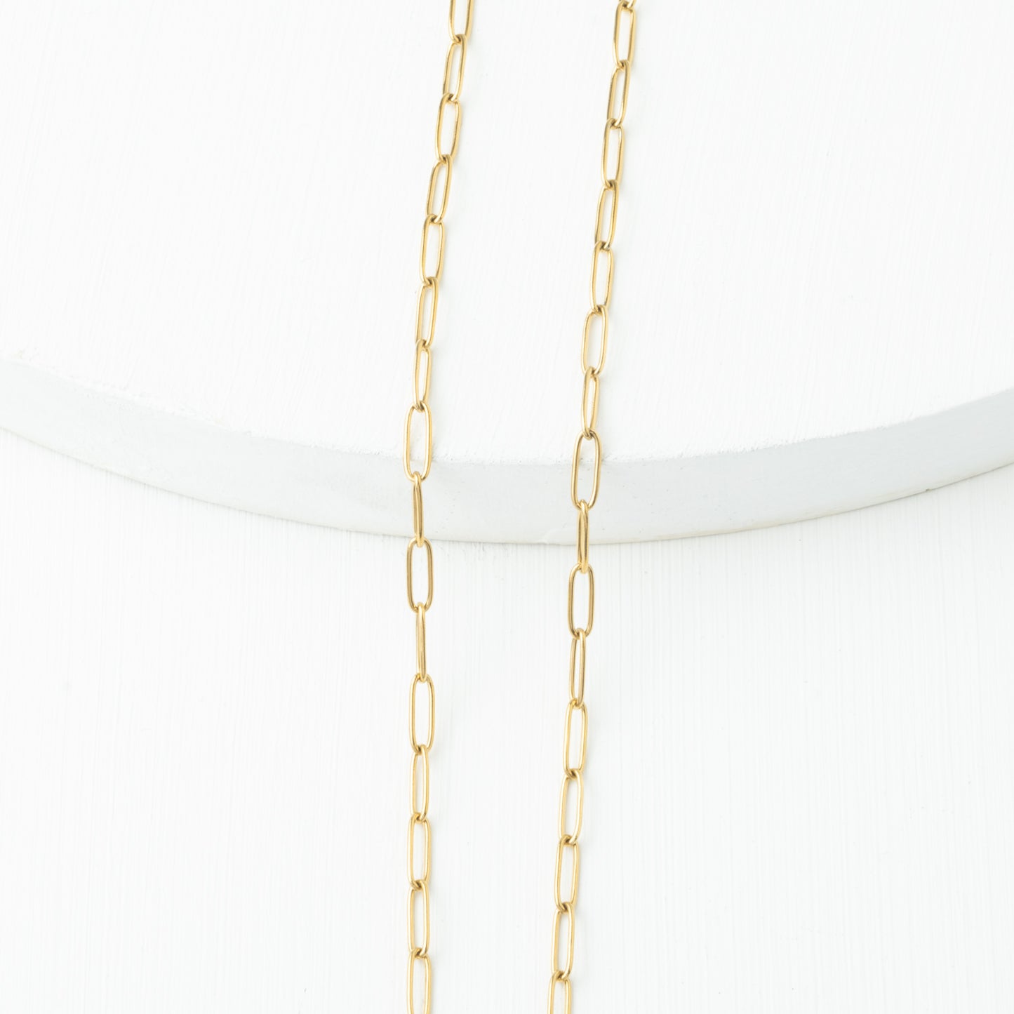 Rounded Paper Clip Chain 4*12mm