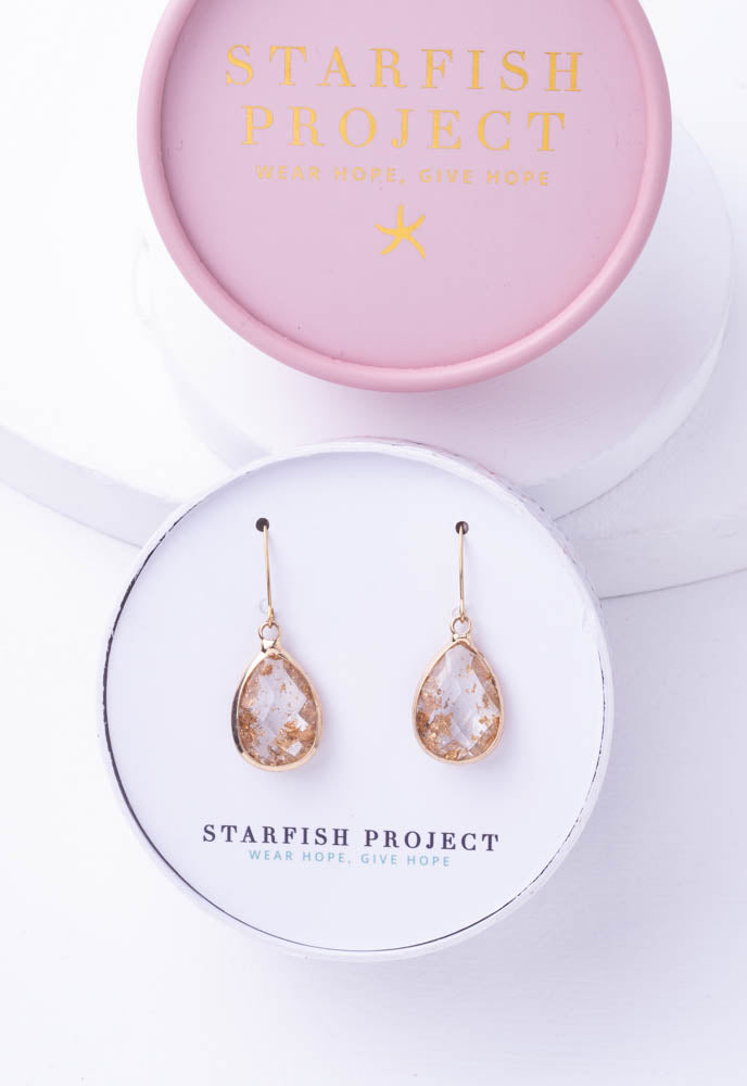 Maddy Gold and Glass Earrings