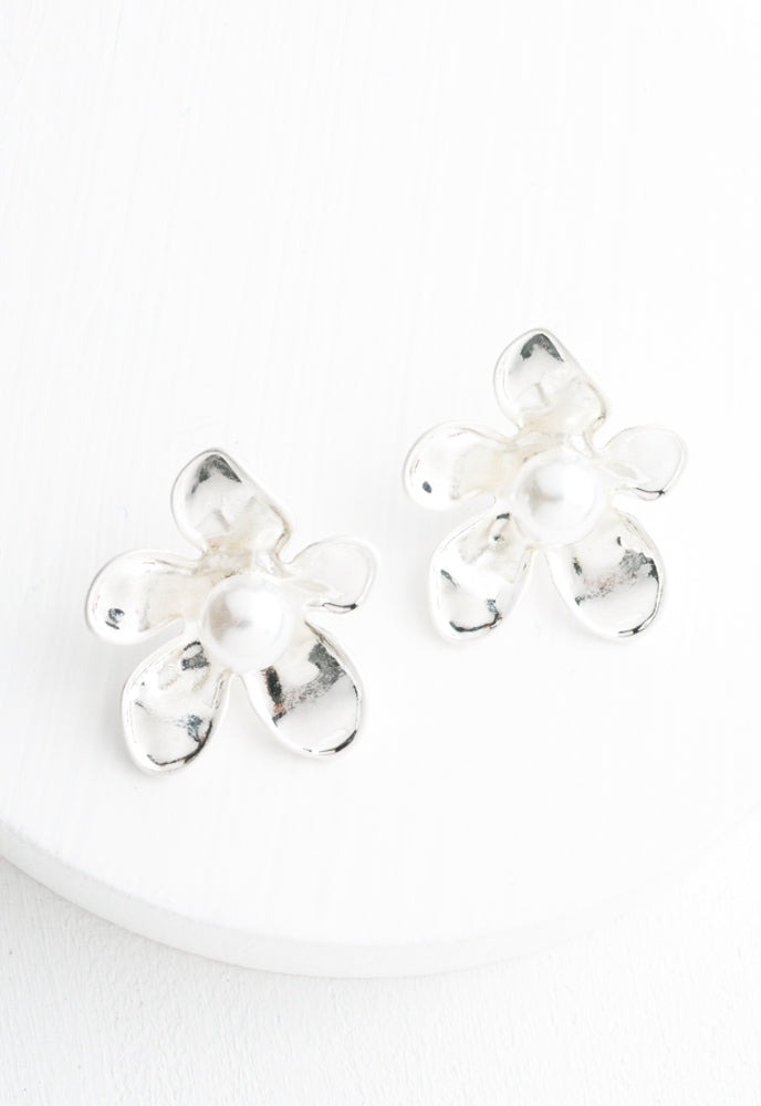 Hope In Bloom Earrings in Silver