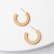 Minnie Gold Semi-Circle Earrings