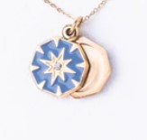 Oil Drip North Star Locket 3466ND