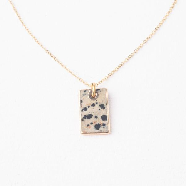 Discovery Necklace in Dalmation Jasper