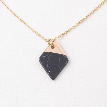 Brave Necklace in Black Turquoise