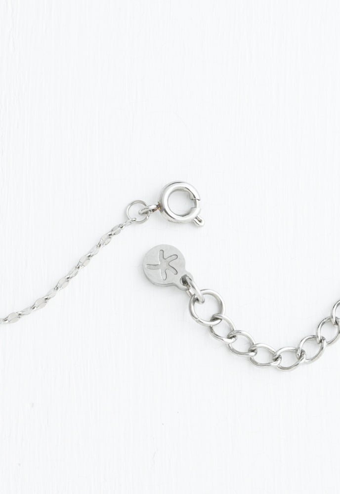 Annie Silver Pearl Necklace