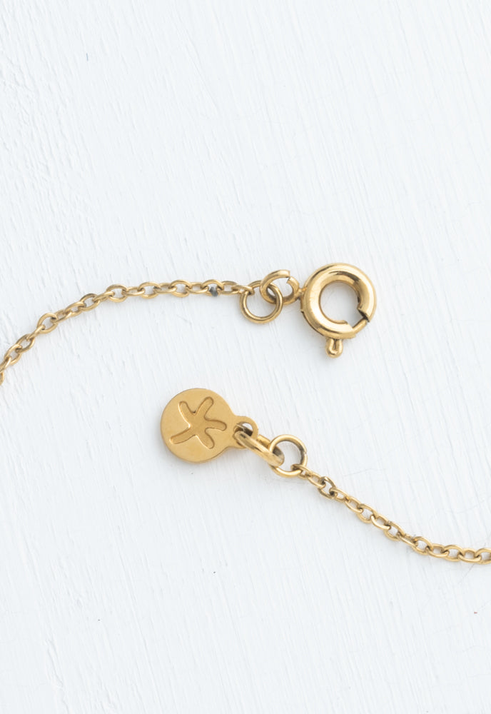Justice Gold Gold Bar Necklace