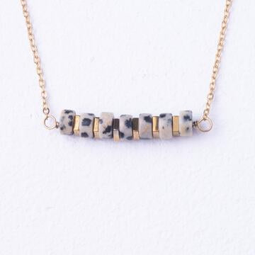 Your New Favorite Necklace in Dalmation Jasper-Mekhada