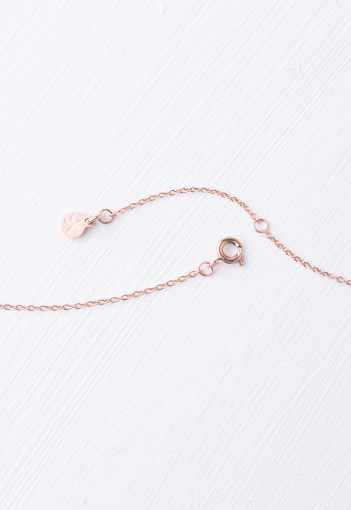 Alexis Rose Gold Heart Pendant Necklace