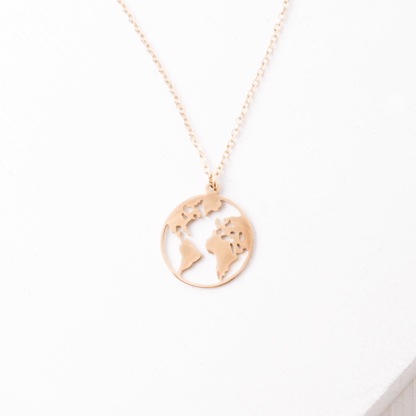 The Gold World Pendant Necklace