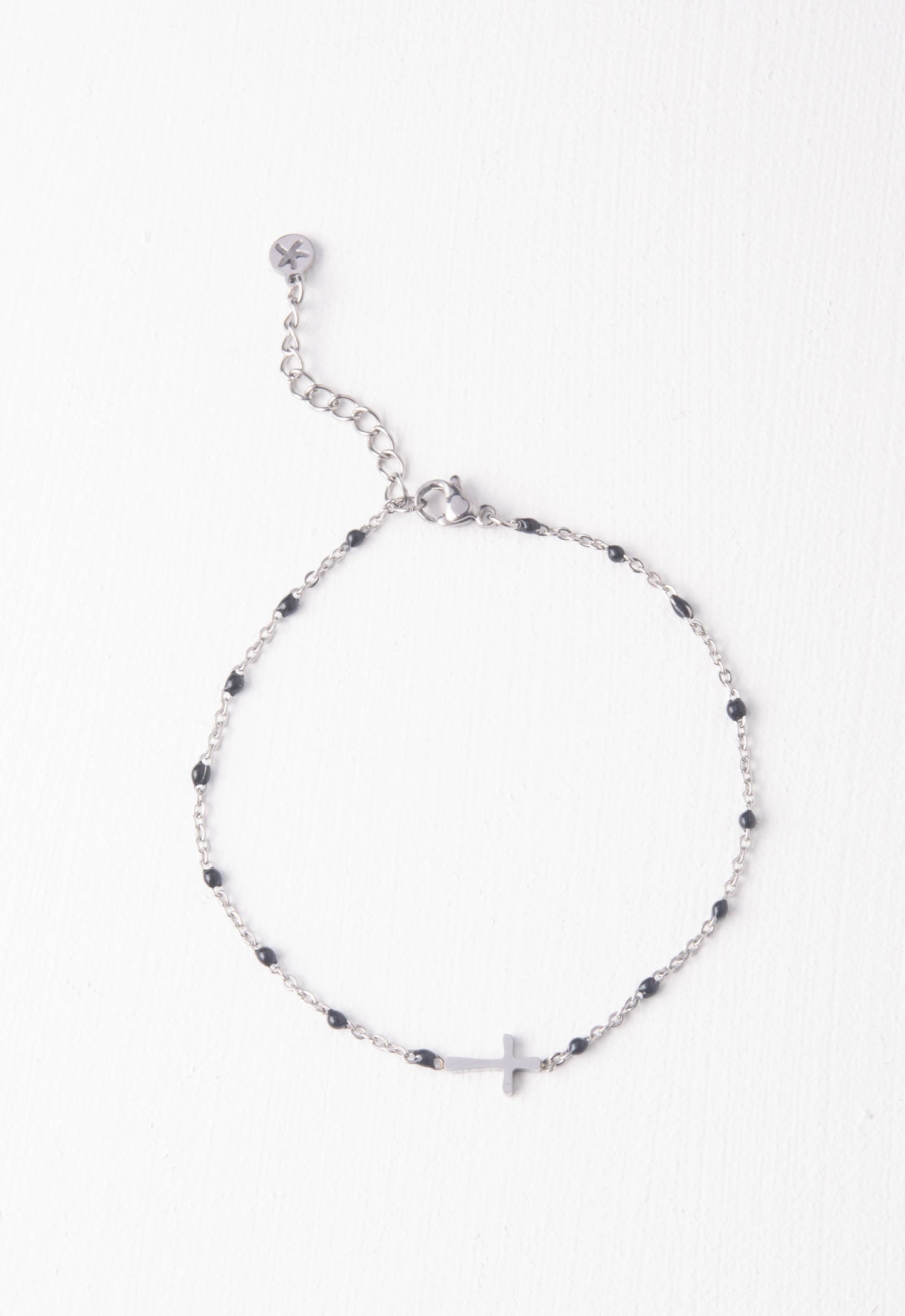 Hannah Black Silver Bracelet