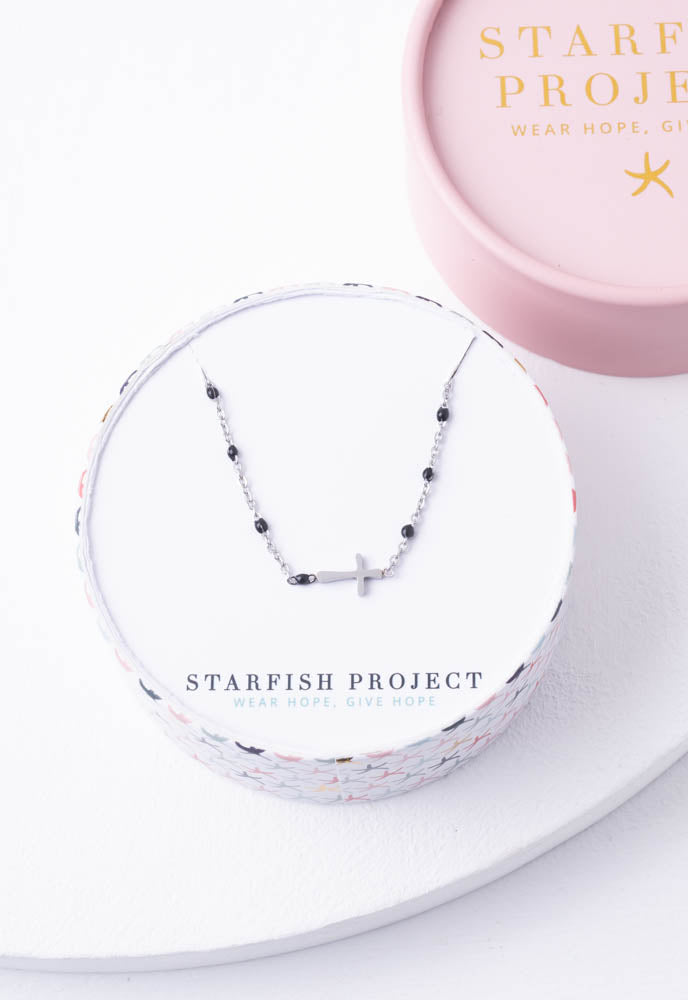 Hannah Black Silver Bracelet