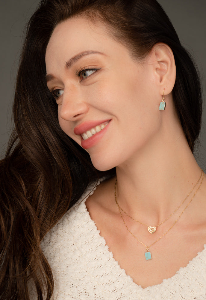 Restored Turquoise Earrings