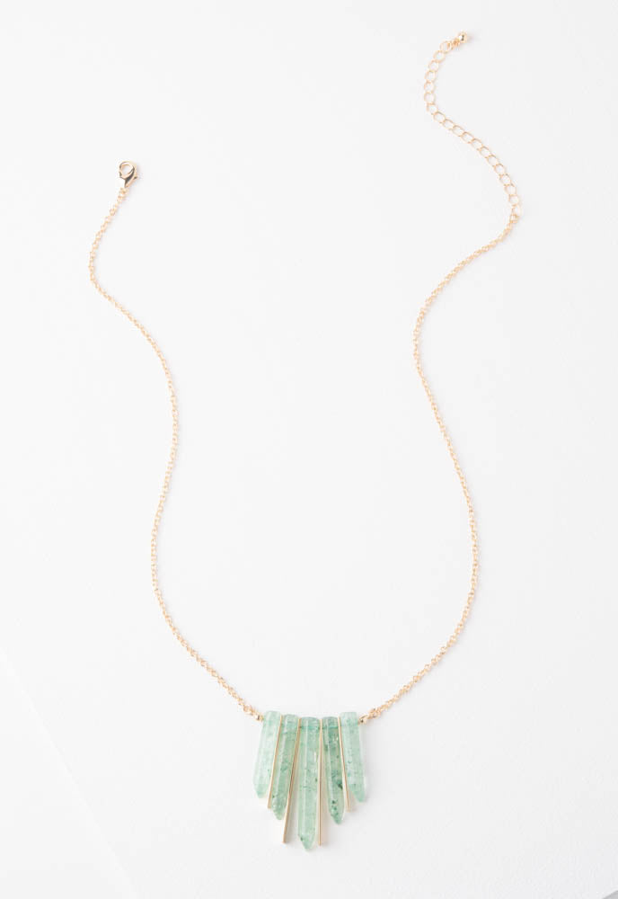 Crytal Cluster Necklace SKBN89