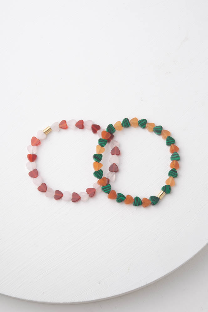 Renata Green/Pink &Red/Ivory Bracelet