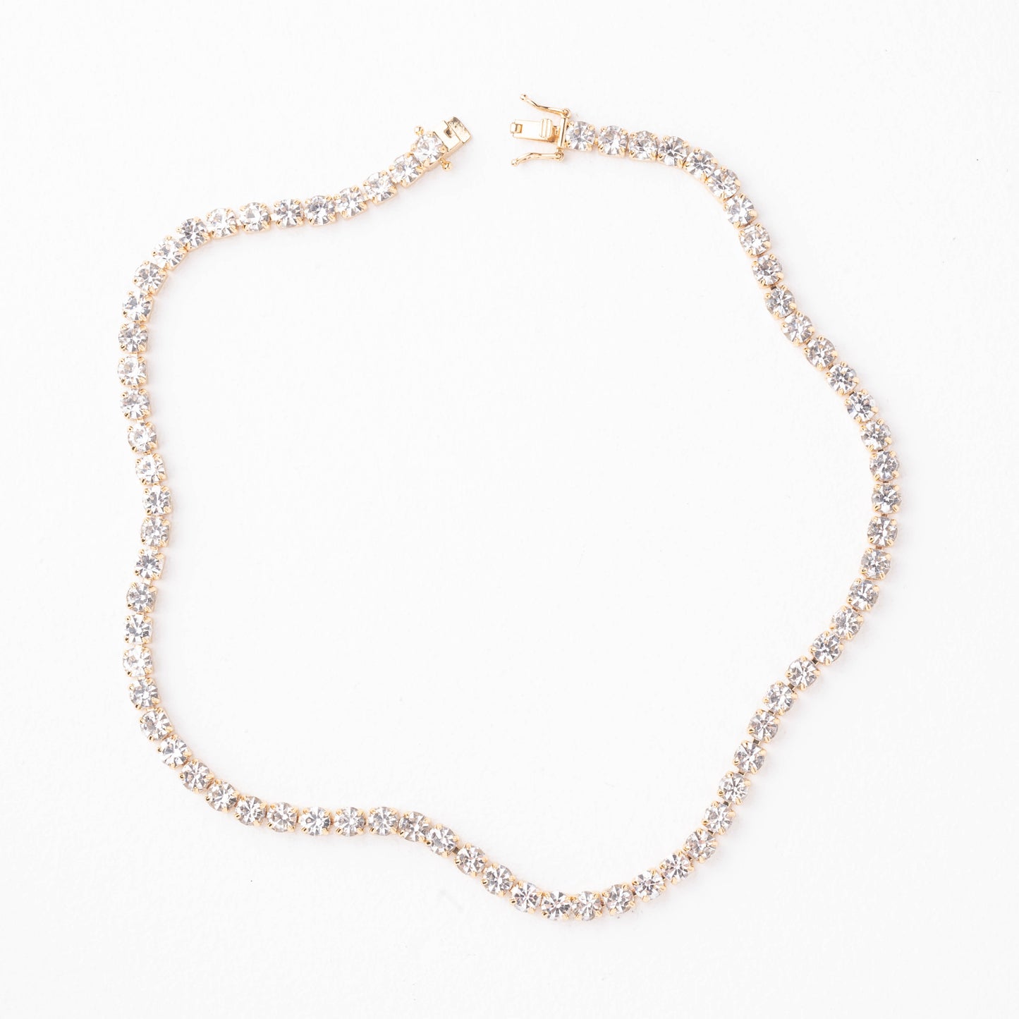 TENNIS NECKLACE CLEAR RL23-Sample R1