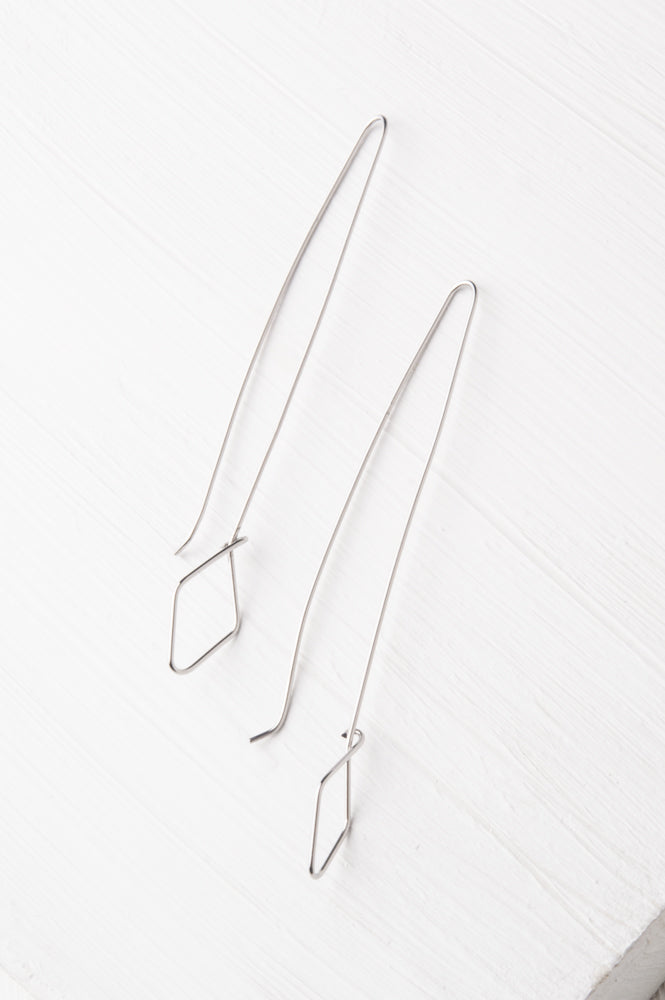 Silver Brave Drop Earrings